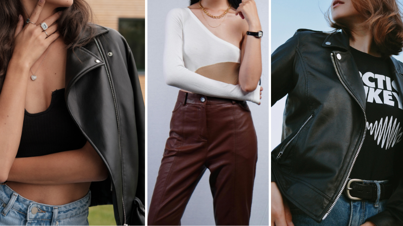 How to Wear Leather and Faux Leather in Any Season