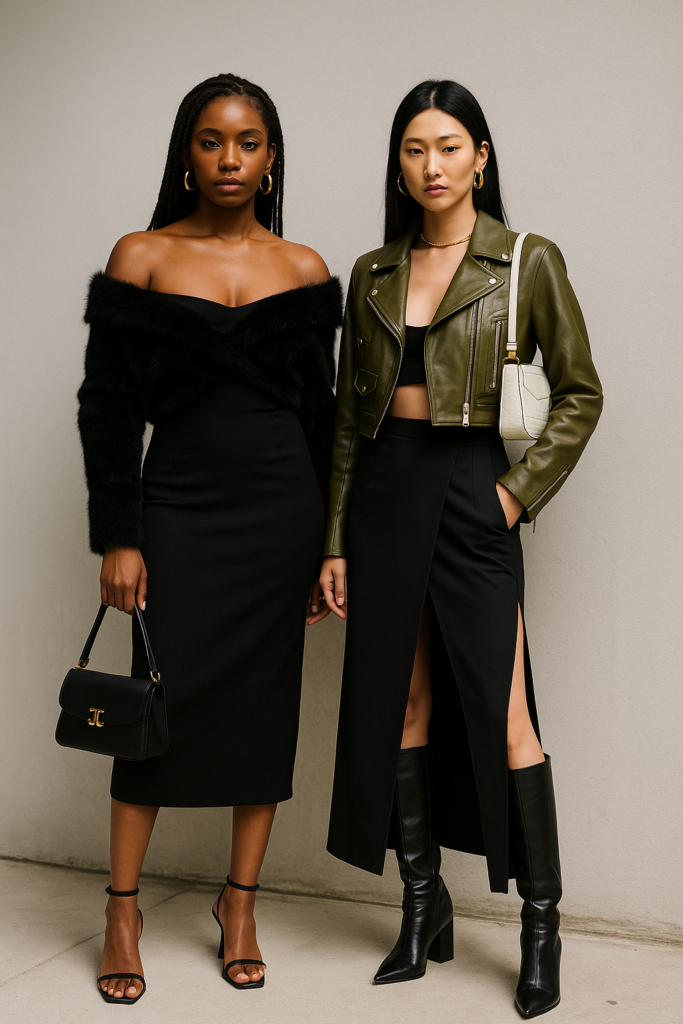 chic edgy modern styling lookbook