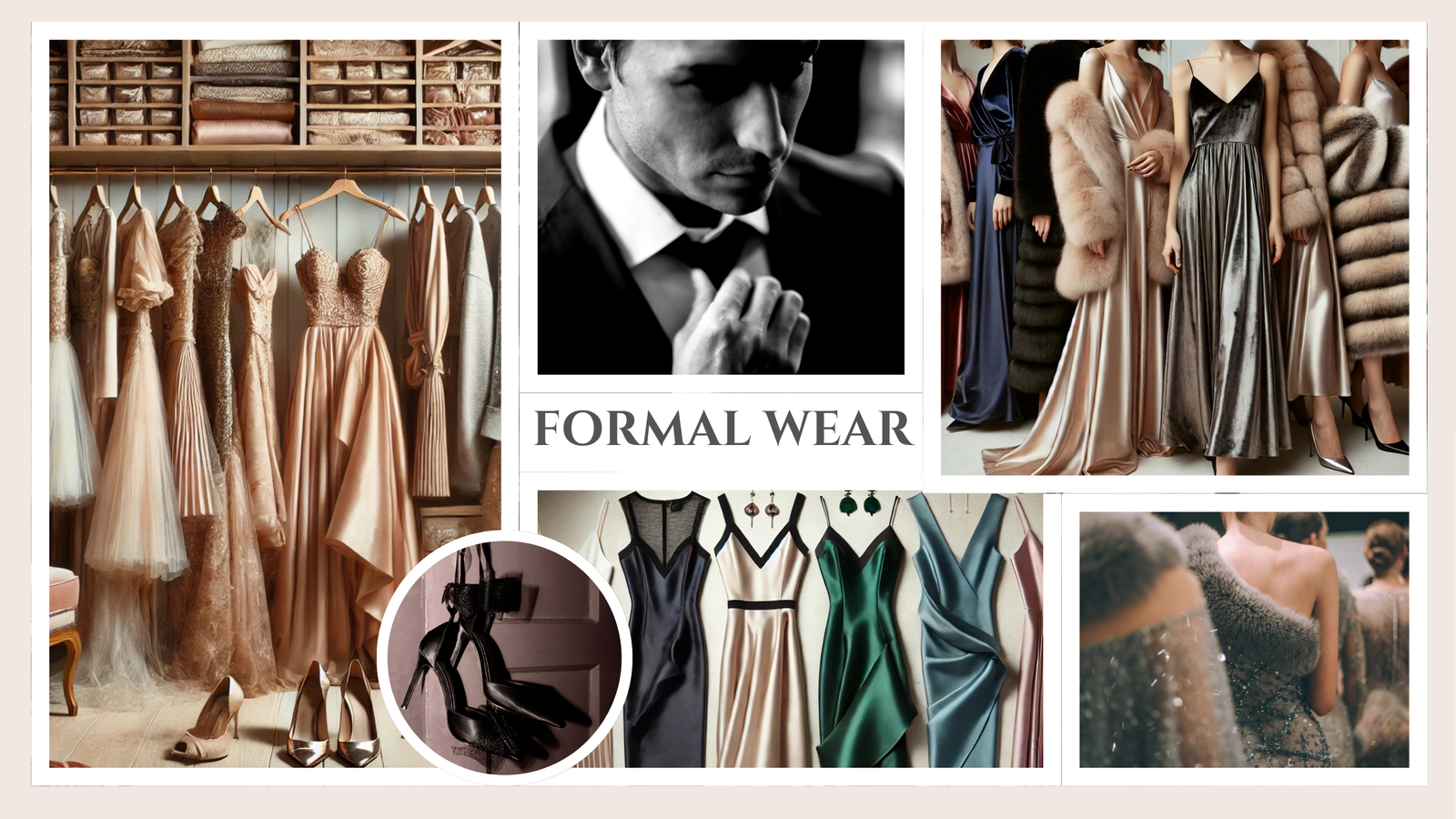 Formal outfit ideas for prom, weddings, galas, and special events.